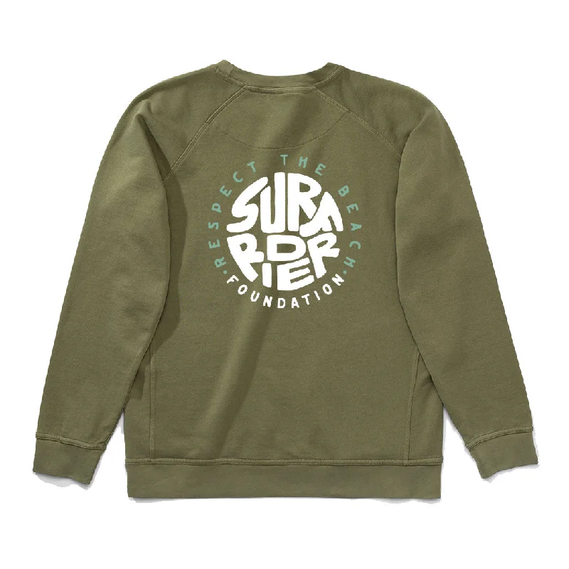Solid - color men sweatshirt in classic navy blue RTB Crew Sweater