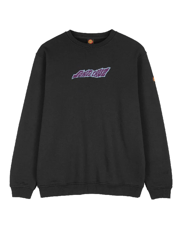 Men sweatshirt with a pocket for convenience Creep Sweatshirt in Black