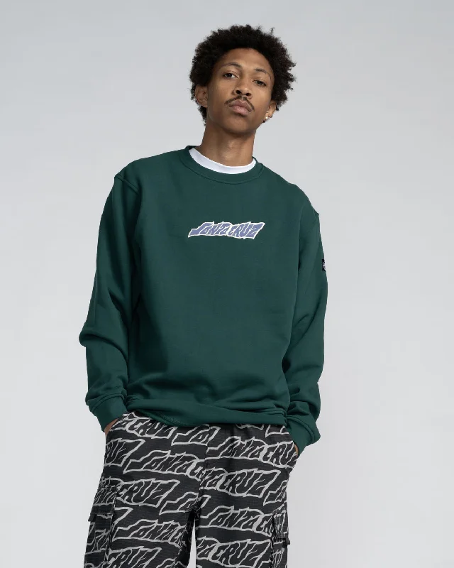 Striped men sweatshirt with a nautical theme Creep Sweatshirt in Rainforest