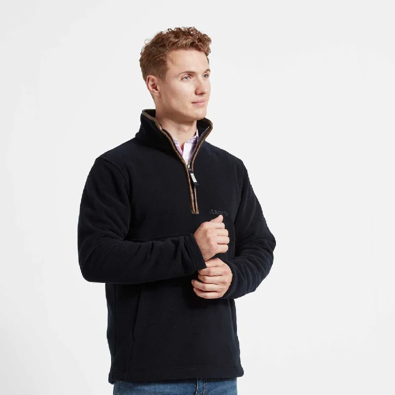 Men fleece quarter - zip pullovers with thumbholes Schoffel Berkeley 1/4 Zip Fleece