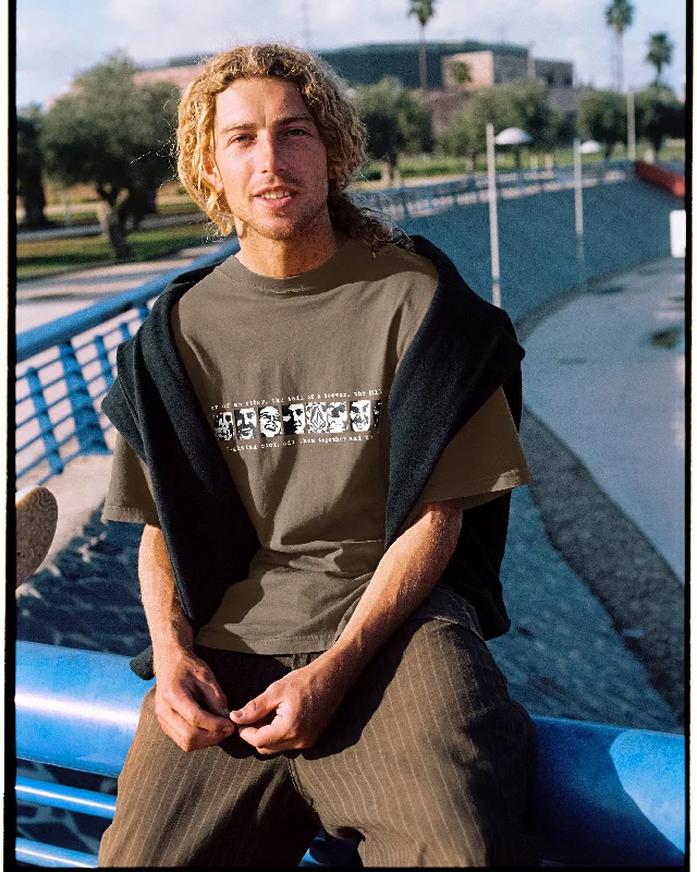 Halloween - themed men hoodie with spooky prints Skate Vitals Remy Stratton Short Sleeve Tee - Dark Earth