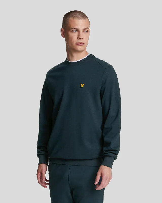 Lightweight men sweatshirt for spring and autumn Sports Crew Neck Fly Fleece Sweatshirt