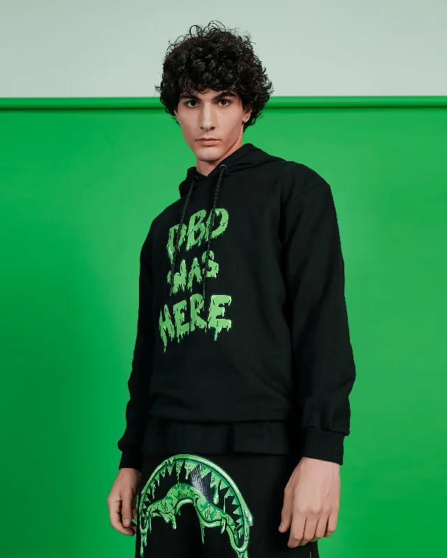 Camouflage - pattern men hoodie for outdoor enthusiasts Sprayground Hoodie DBD WAS HERE HOODIE Black