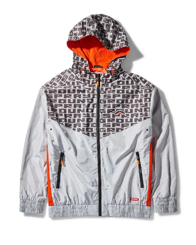 Halloween - themed men hoodie with spooky prints Sprayground Hoodie SG INFINITY FRONT HOODIE -STREETWEAR W/ POP CONTRAST SILVER   Silver