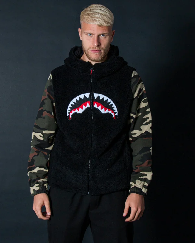 Organic cotton men hoodie for a sustainable and soft feel Sprayground Hoodie SPLIT THE CHECK CREW Black