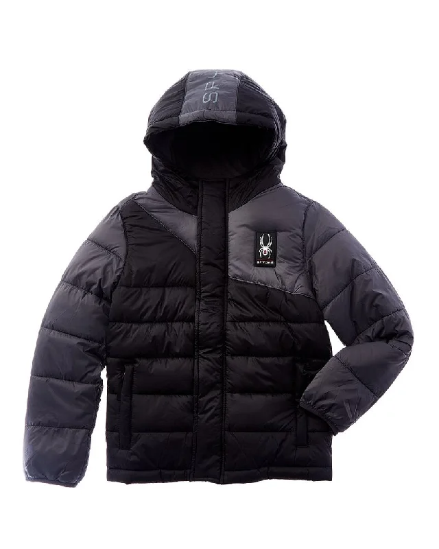 Men down jackets with an adjustable hem to seal out the cold air Spyder Circuit Puffer Jacket