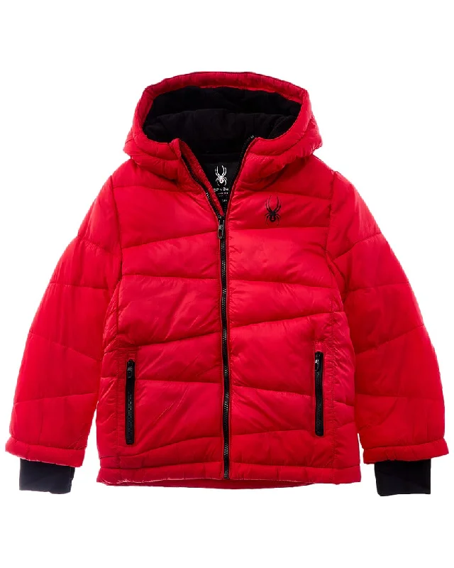 Men down jackets with a water - repellent outer shell for wet winter days Spyder Puffer Jacket