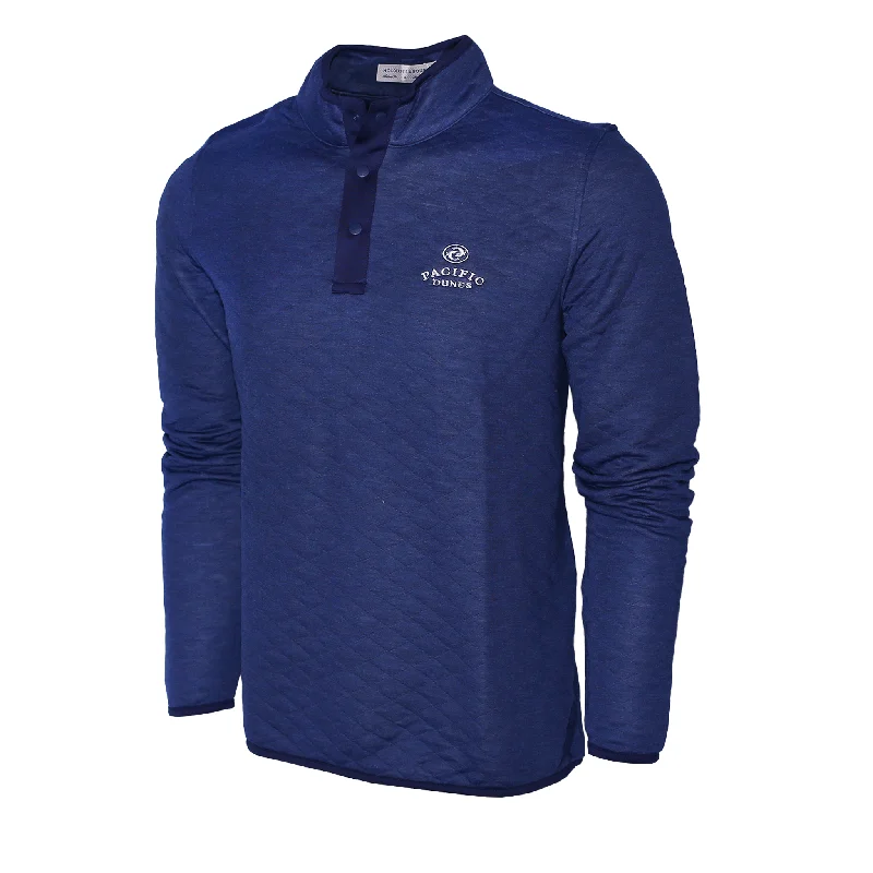 Athletic Fit Men's Moisture - Wicking Polyester Pullover in Neon Green for Workouts Sullivan - Pacific Dunes