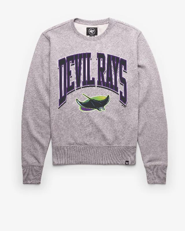 Thermal men sweatshirt for cold - weather activities TAMPA BAY RAYS COOPERSTOWN WALK TALL '47 HEADLINE CREW