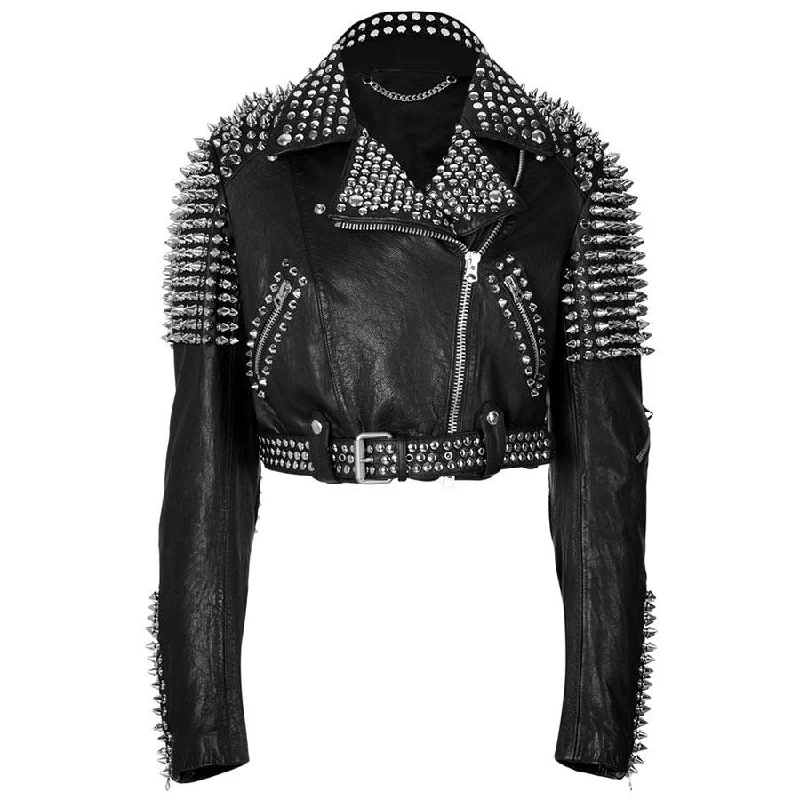 Men leather driving jackets with a suede interior for a luxurious and comfortable touch Till The World Ends Britney Spears Studded Leather Jacket