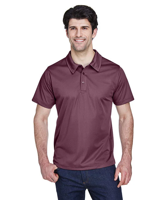 Men's stretchable athletic polo shirts for fitness workouts TT21 - Team 365 Mens Command Snag Protection Polo Shirt | Sport Dark Maroon