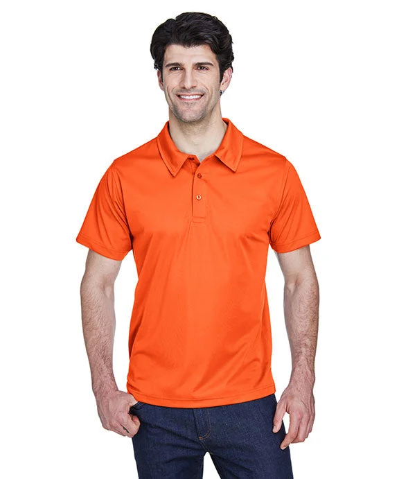 Men's plus size golf polo shirts in moisture wicking fabric TT21 - Team 365 Mens Command Snag Protection Polo Shirt | Sport Orange
