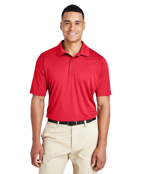 Men's slim fit short sleeve polo shirts with contrast collars TT51 - Team 365 Mens Zone Performance Polo Shirt | Sport Red