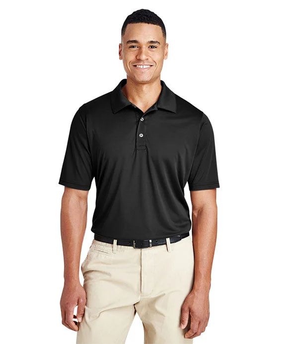 Men's lightweight performance polo shirts for tennis matches TT51T - Team 365 Mens Tall Zone Performance Polo Shirt | Black