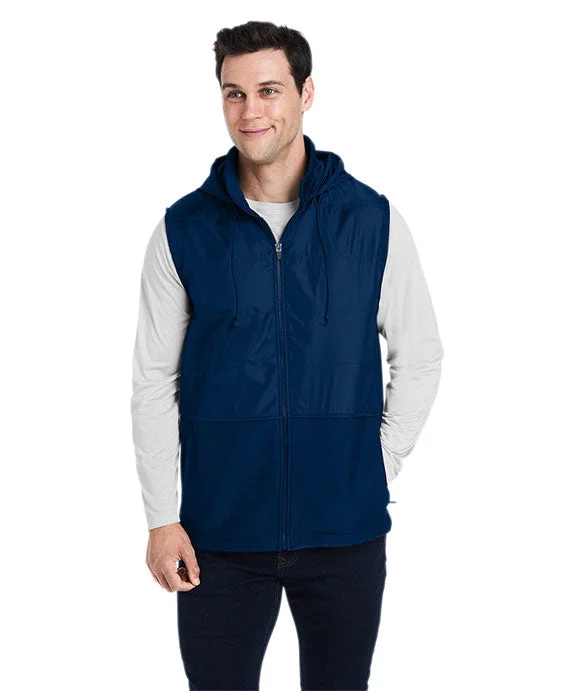 Tweed men waistcoats with a traditional herringbone pattern for a classic look TT99 - Team 365 Unisex Zone HydroSport™ Hybrid Vest | Sp Dark Navy/Sp Dark Navy