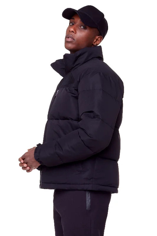 Ultra - warm men down jackets with 90% goose down fill for extreme cold TUKTUT | MEN'S VEGAN DOWN (RECYCLED) RETRO SHORT JACKET