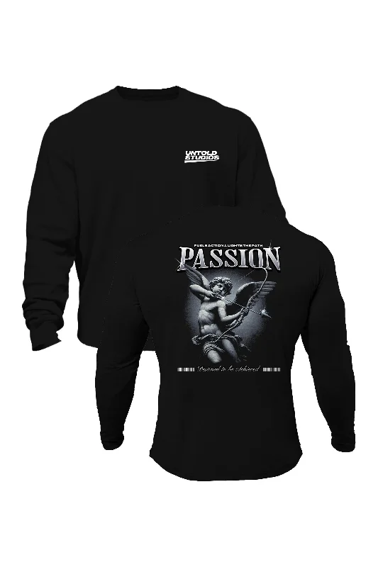 Plus - size men sweatshirt for a comfortable and stylish fit Untold Studios Angel Sweatshirt - Black