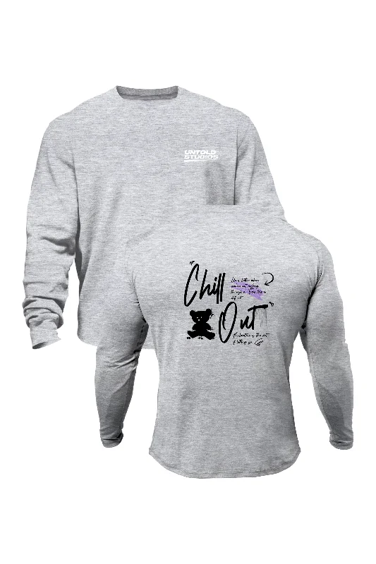 Men sweatshirt with a high - neck for added style Untold Studios Chill Out Sweatshirt - Grey