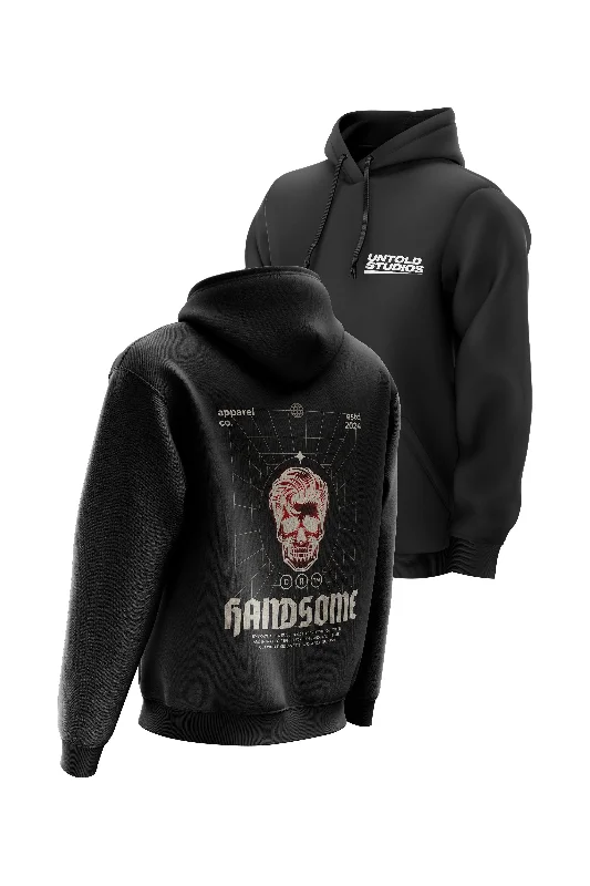 Thermal - insulated men hoodie for winter sports Untold Studios Deadly Handsome Hoodie - Black