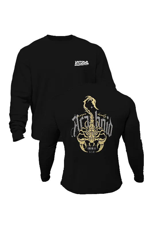 Men sweatshirt for outdoor adventures like hiking Untold Studios Deadly Scorpio Sweatshirt - Black