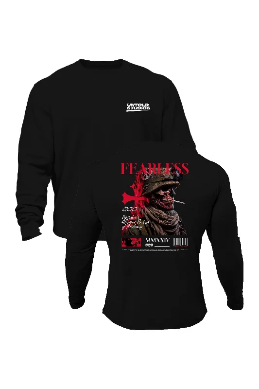 Organic cotton men sweatshirt for eco - conscious buyers Untold Studios Fearless Sweatshirt - Black