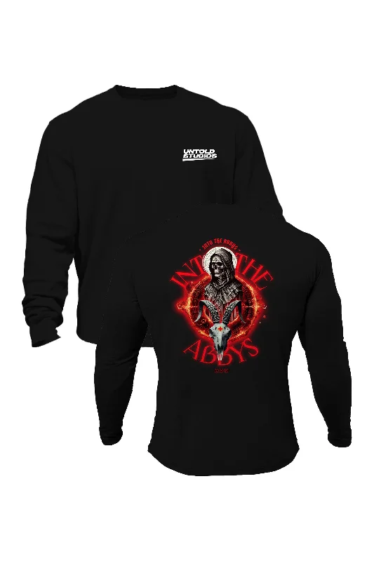 Graphic print men sweatshirt with cool designs Untold Studios Gothic Abbys Skull Sweatshirt - Black