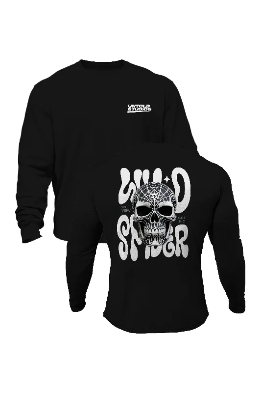 Fleece - lined men sweatshirt for extra warmth in winter Untold Studios Gothic Rising Star Sweatshirt - Black