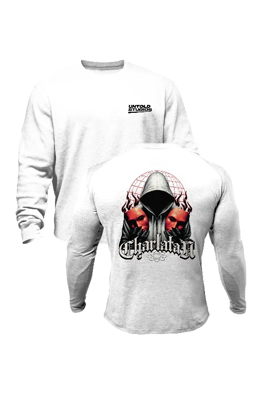 Luxury men sweatshirt made from high - end materials Untold Studios Streetwear V2 Sweatshirt - White