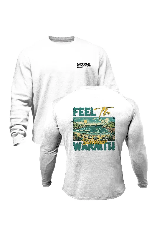 Lightweight men sweatshirt for spring and autumn Untold Studios Summer Warmth Sweatshirt - White