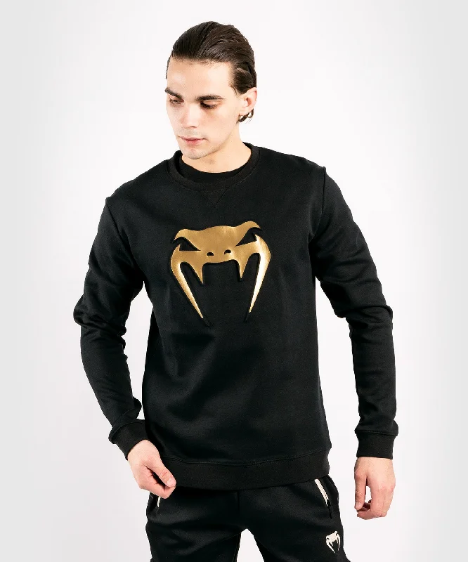 Slim - fit men sweatshirt to show off your physique Venum Classic Crewneck - Black/Gold