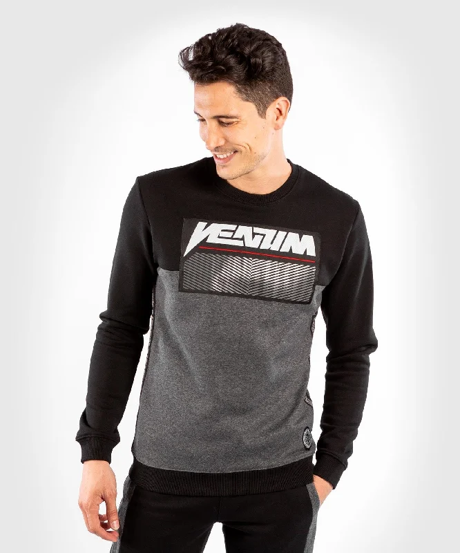 Solid - color men sweatshirt in classic navy blue Venum Rafter Sweatshirt - Dark Heather Grey