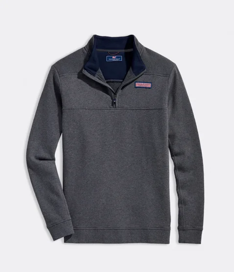 Men's Fuzzy Mohair - Blend Pullover in Light Pink for a Soft and Stylish Look Vineyard Vines Collegiate Shep Shirt - Charcoal Heather