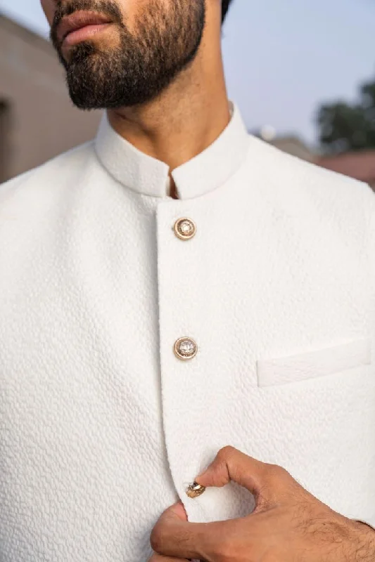 Tailored men vest to pair with a three - piece suit Lux Festive Waistcoat (W.C 0018)