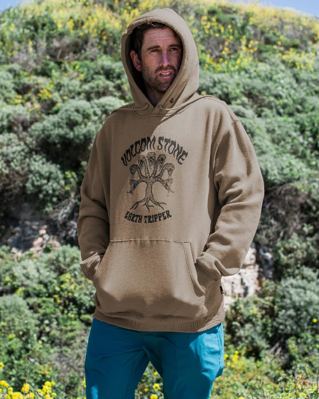 Organic cotton men hoodie for a sustainable and soft feel Watanite Pullover Hoodie - Teak