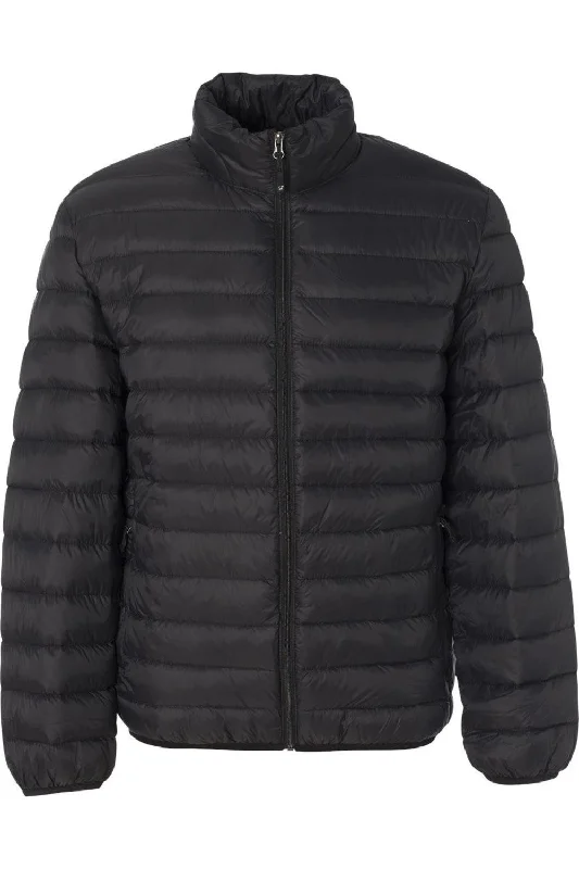 Men down jackets with a removable hood for versatile styling options Weatherproof 32 Degrees Packable Down Jacket