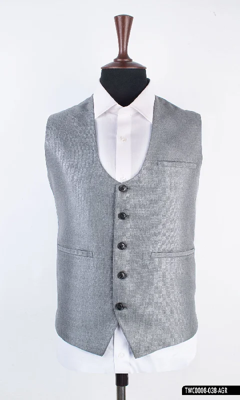 Zip - front men vest with multiple inner pockets for storage Wesrio Waistcoat