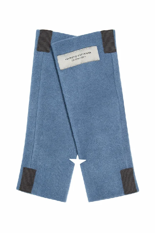 Men fleece - filled down vests for lightweight warmth WRIST WARMERS - 6022 - DUSTY BLUE