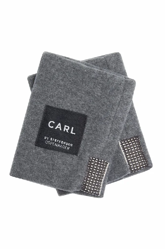 Men fleece - lined trucker hats for a casual look WRIST WARMERS MEN - 6024C - GREY