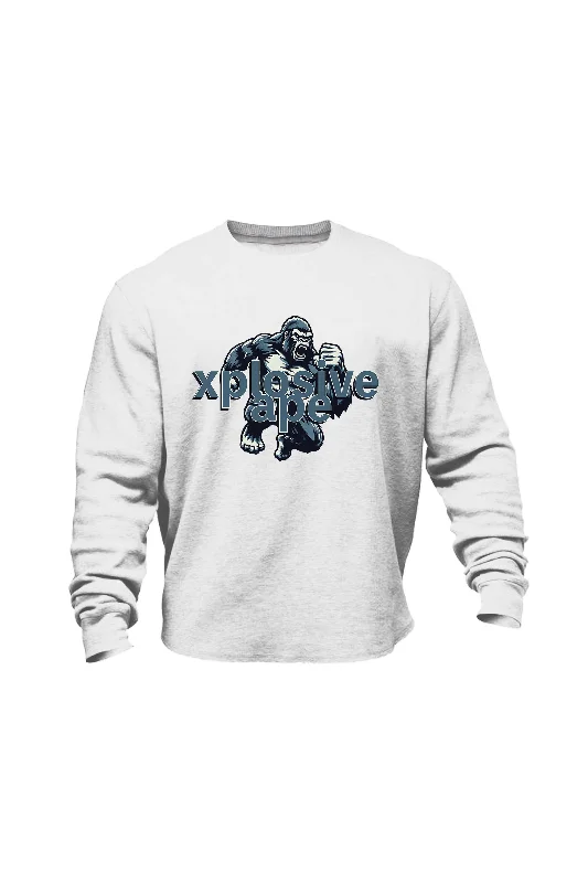 Oversized men sweatshirt for a relaxed fit XAPE Fury V1 Sweatshirt - White