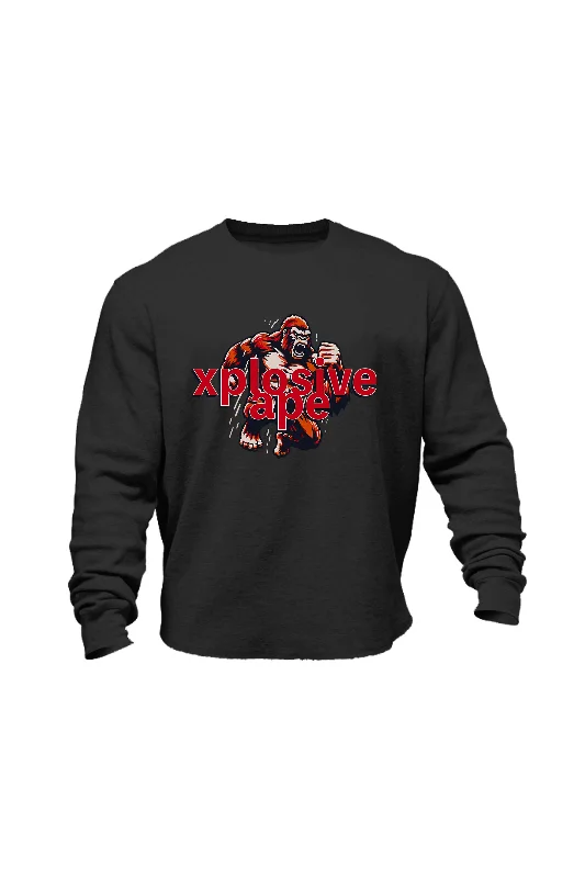 Christmas - themed men sweatshirt for the holiday season XAPE Fury V2 Sweatshirt - Black