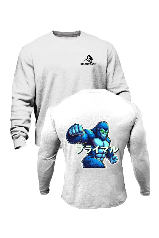 Moisture - wicking men sweatshirt for workouts XAPE Inferno V1 Sweatshirt - White