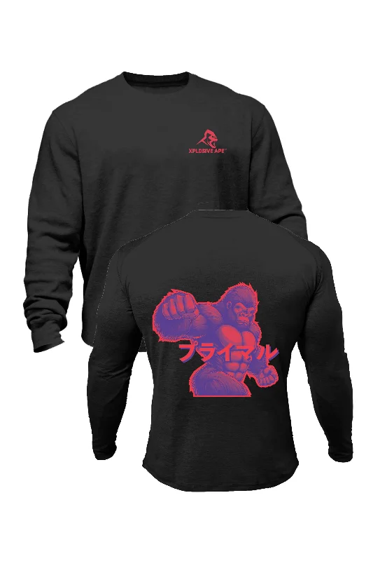 Striped men sweatshirt with a nautical theme XAPE Inferno V2 Sweatshirt - Black