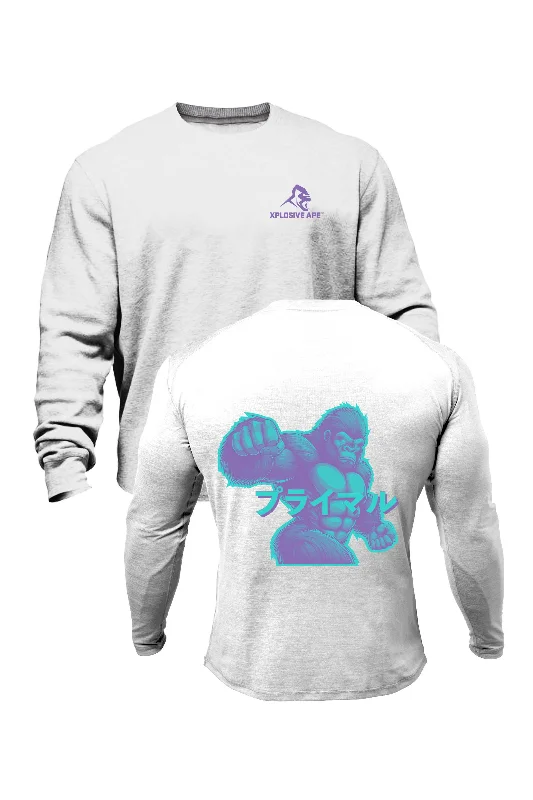 Graphic print men sweatshirt with cool designs XAPE Inferno V3 Sweatshirt - White