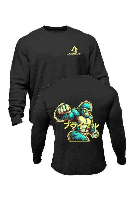Solid - color men sweatshirt in classic navy blue XAPE Inferno V5 Sweatshirt - Black