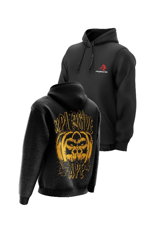 Luxury men hoodie made from cashmere - blend material XAPE Lantern Hoodie - Black
