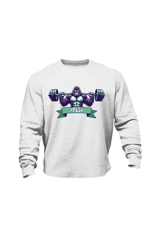 Christmas - themed men sweatshirt for the holiday season XAPE Lifting Club V3 Sweatshirt - White