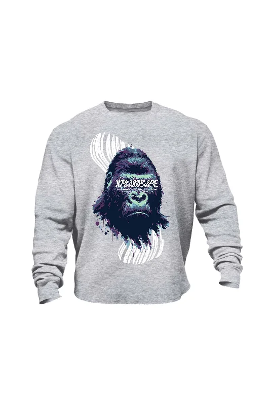 Moisture - wicking men sweatshirt for workouts XAPE Persevere Sweatshirt - Grey Marl