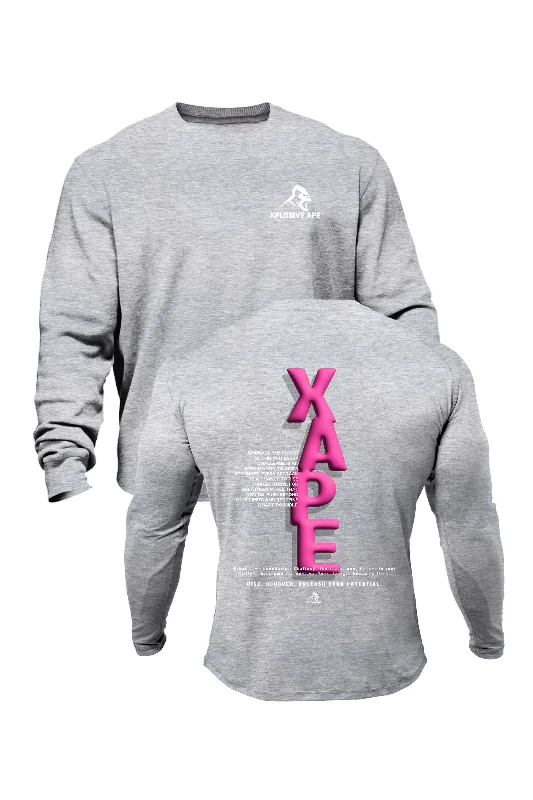 Striped men sweatshirt with a nautical theme XAPE Potential V2 Sweatshirt - Grey Marl