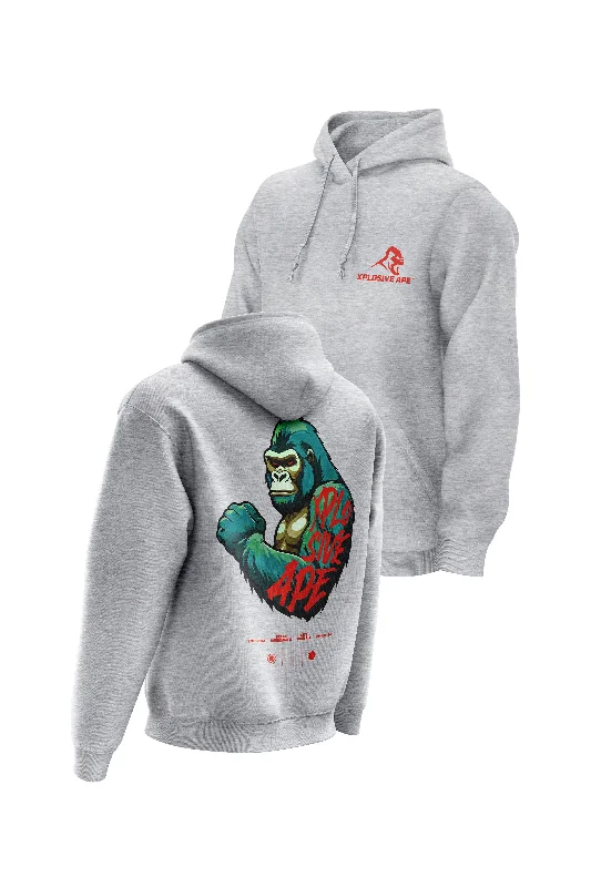 Thermal - insulated men hoodie for winter sports XAPE Powerhouse V2 Hoodie - Grey
