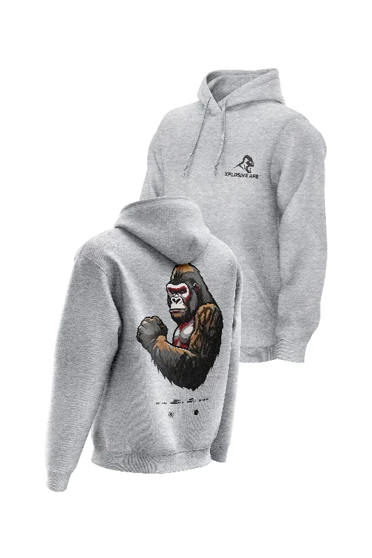 Water - resistant men hoodie for rainy days XAPE Powerhouse V3 Hoodie - Grey